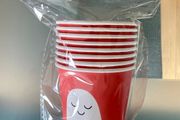 Flying Tiger 8 Pack Cute Ghostie Paper Cups - New