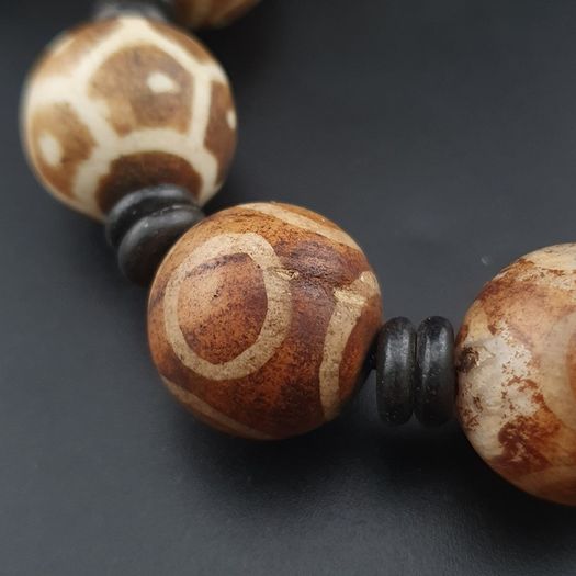 Burmese Antique Pumtek Pyu Beads Necklace 24 inches