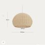 rattan ceiling light Image 3