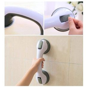 1pc Handle Vacuum Suction Cup Safety Handrail With Shower Handle Non-slip Support Toilet Bathroom Safety Grab Rod
