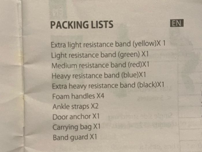 Resistance band kit