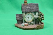 Vintage Cottage House JAPAN MOVT Quartz Clock Ornament