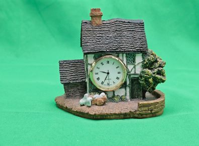 Vintage Cottage House JAPAN MOVT Quartz Clock Ornament