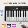 88 Keys Foldable Piano Keyboard, Bluetooth & MIDI, Portable Digital Electronic Image 3