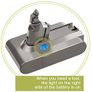 Replacement battery for Dyson V6, 21.6 V, 6000 mAh, 129.6 WH (real capacity), Dyson vacuum cleaner buffer battery Image 3