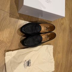 Crown Northampton Artizan Belgian Slipper - Black Calf - UK 9 / EU 43 - MINT FULL SET