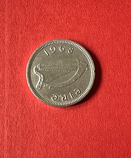 Vintage Irish Three Pence Coin - 1968