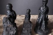 Vintage Coal Miner Figurines Collection by A.W. Elliott Set of 3