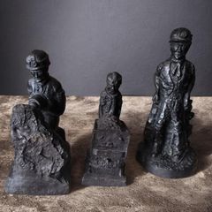 Vintage Coal Miner Figurines Collection by A.W. Elliott Set of 3