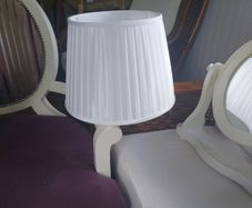 Pair standard lamp shades