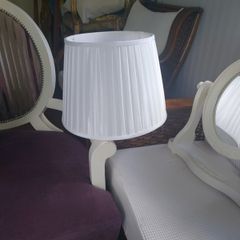 Pair standard lamp shades
