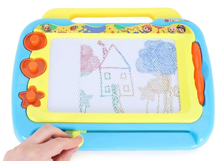 Magnetic Drawing Board With Stamps - Creative Toddler Toys - Suitable For 3 Years +