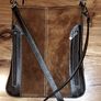 Genuine Suede and Leather Shoulder Bag Image 2