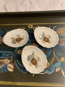 Danish mid century dinner party ashtrays