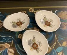 Danish mid century dinner party ashtrays