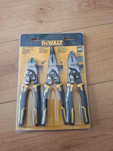 DeWalt 3-Piece Premium Compound Action Pliers Set