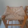 Wooden stool/Wicker seat Image 2