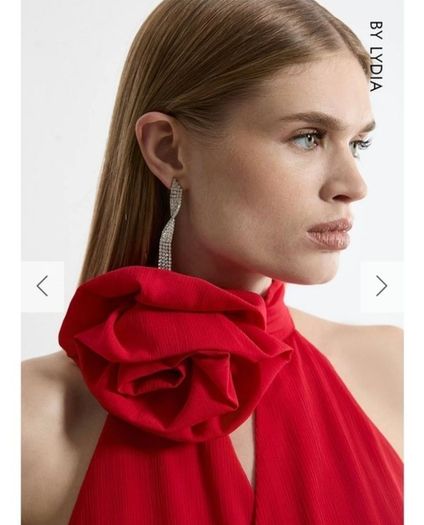 Karen Millen Red Maxi Occasion Dress