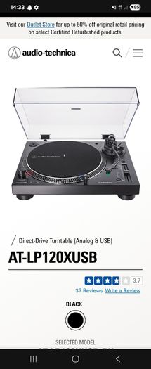 Audio technica lp120x usb turntable