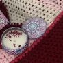 Boho Style Scented Candle with Flower Petals - ideal for meditation, altars and home spa & relaxing baths Image 4