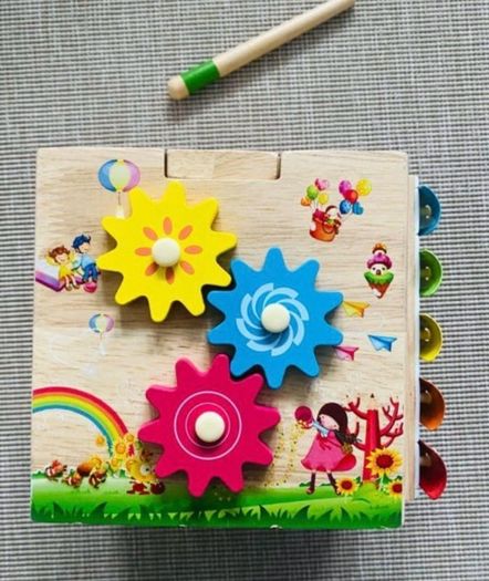 Wooden Activity Cube