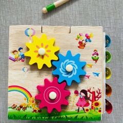 Wooden Activity Cube