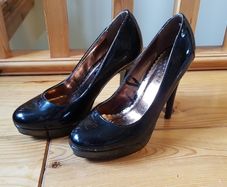 Size 5 Black Patent High Heels