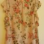 FREE POST New Look Pink Floral Top Blouse With Birds UK 8 EU 36 Excellent Condition Image 4