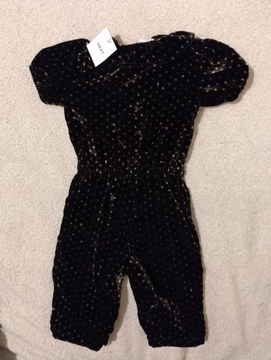 Next Baby All In One Velour Jumpsuit, New with tags