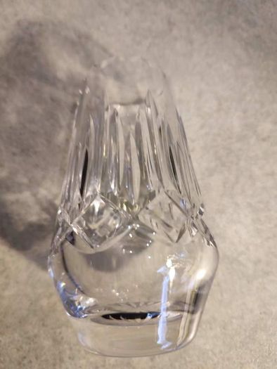 Vintage Small BOHEMIA Glass Vase, Cut Glass Vase, 1950s