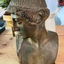Vintage Ceramic Bronzed/ Verdigris Head Of Apollo Image 3