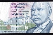 1999 Ireland IR50 Douglas Hyde Banknote Series C. Note issued 19/03/99. Serial number ZMR092682