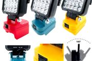 3-inch LED Work Light Suitable For Makita Milwaukee Dewalt 18V Lithium-ion Battery With Handle And USB Interface Flashlight