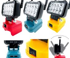 3-inch LED Work Light Suitable For Makita Milwaukee Dewalt 18V Lithium-ion Battery With Handle And USB Interface Flashlight