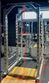 Full commercial indigo fitness power rack