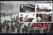 2012 Ireland Titanic Booklet Pane featuring ship being manufactured at Harland and Wolff Mint Never Hinged (MNH). Hibernian HP215a.