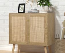 Buffet Sideboard Storage Cabinet Freestanding Wooden Shelf