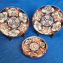 2 Vintage Japanese Gold Imari Decorative Plates , Ornament Image 9