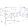 90 x 190cm Day Bed Frame, Single Bed with Headboard and Slatted Frame Image 2