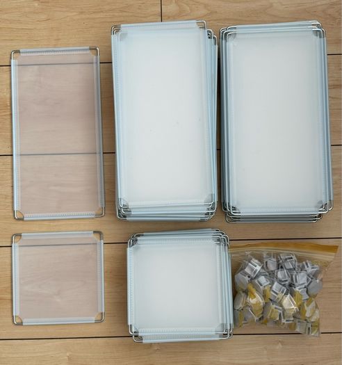 Matte grey Storage cubes