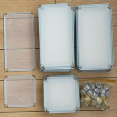 Matte grey Storage cubes