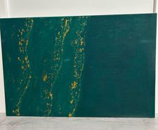 Abstract green painting