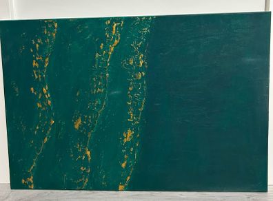 Abstract green painting