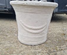Concrete flower pots