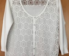 Size 12 Cream Cotton Mix  Cardigan by Zara