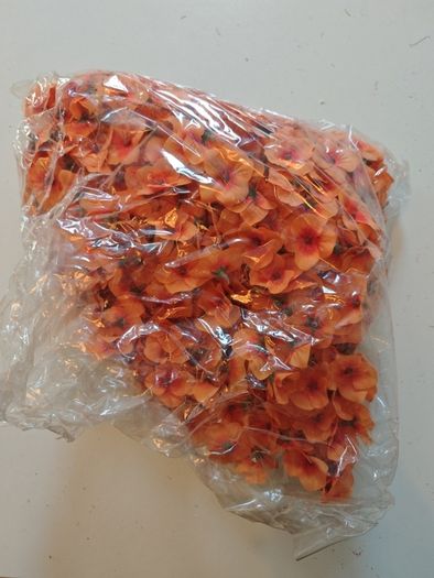small orange flower artificial fake bundle wholesale