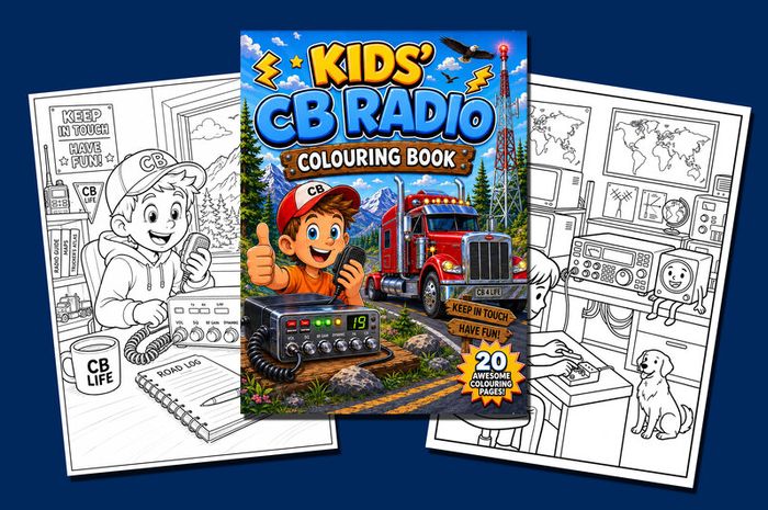 Kids CB Radio Colouring Book