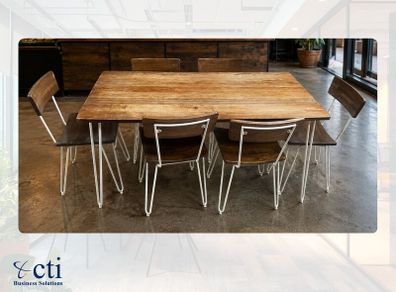Rustic Canteen Tables & Chairs