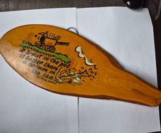Hanging Wooden Fishing Saying