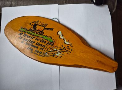 Hanging Wooden Fishing Saying